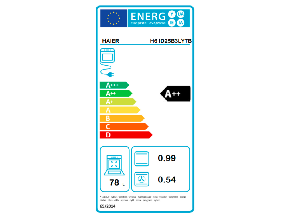 HAIER H6ID25B3LYTB_E